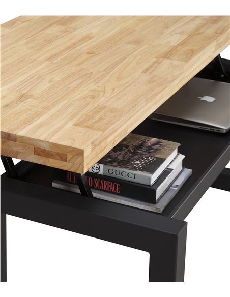 Mesa centro Loft elevable negro nordish-3